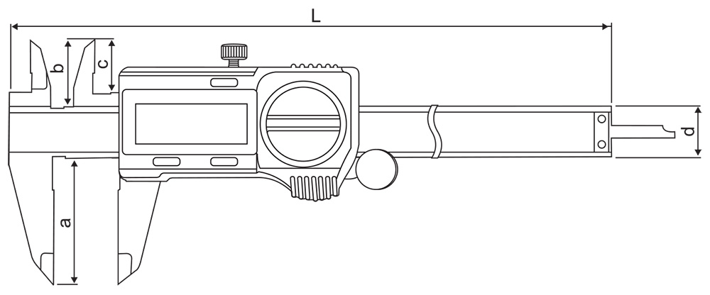 IP54 Digimatic Calipers - SPECIFICATIONS & DIMENSIONS