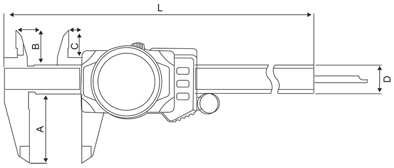 Digimatic Smart Calipers - SPECIFICATIONS & DIMENSIONS