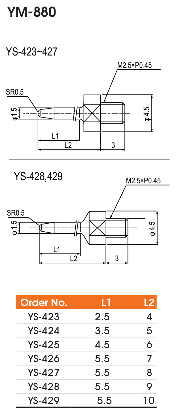 Internal Dial Caliper Gauge - SPECIFICATIONS & DIMENSIONS