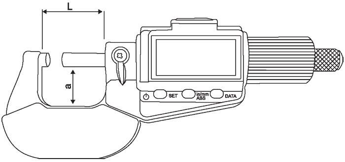 Digimatic Blade Micrometers - SPECIFICATIONS & DIMENSIONS