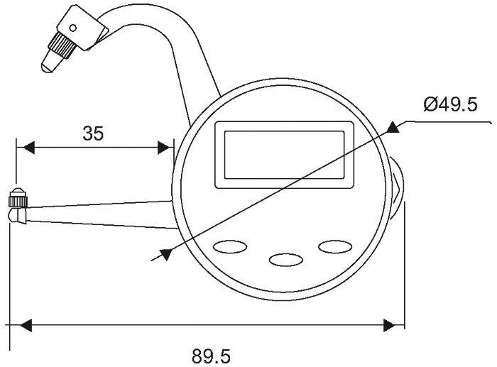 P Type Digimatic Caliper Gauge - SPECIFICATIONS & DIMENSIONS