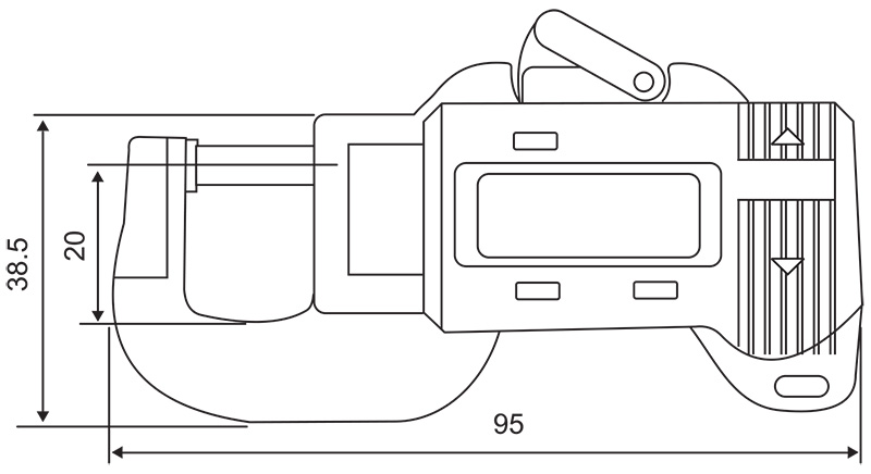 Digimatic Thickness Gauge - SPECIFICATIONS & DIMENSIONS